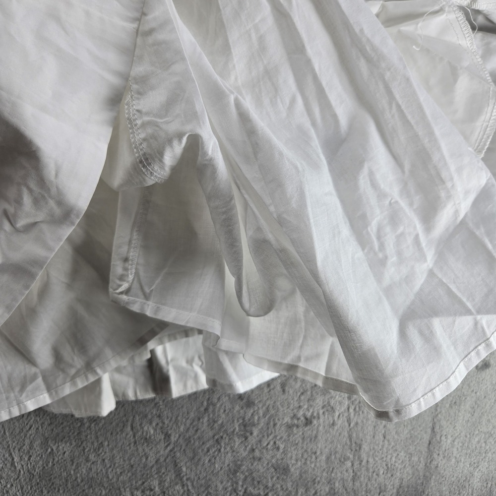 Sofie the Label Shimmer White Bow Dress Puff Sleeve Size Small In Ivory NWT - Picture 9 of 9